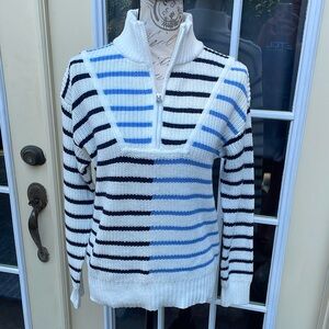 Time and Tru Women's Half Zip Pullover Sweater NWOT